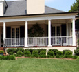 exterior roun fiberglass porch columns