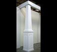 pedestal tapered pvc columns